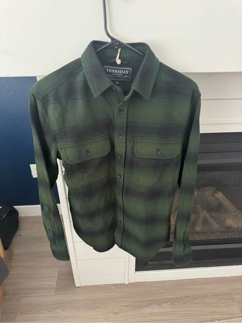 Thursday Boot Co. Summit Flannel Shirt Evergreen Button Up Men's XS